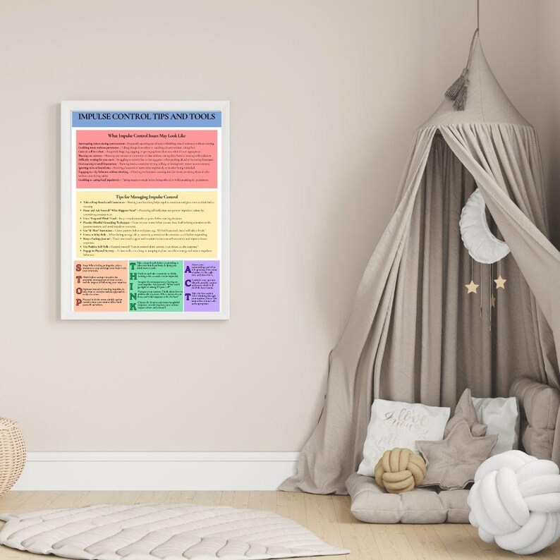 Impulse Control Tip Sheet & Coping Skills Strategies, Adhd-executive ...