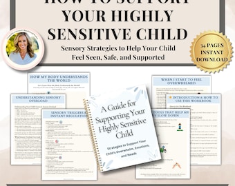 Highly Sensitive Child Workbook for Parents and Therapists Sensory Support & Co-Regulation for neurodivergent Kids Sensory Overload