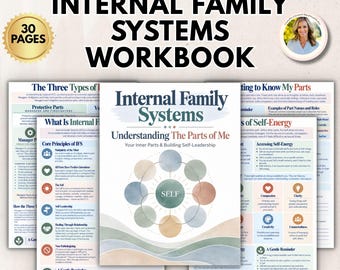Internal Family Systems Worksheets, IFS Workbook, IFS Cheat Sheets, Parts Mapping, Inner Child Healing  Trauma Recovery Therapy Resource PDF