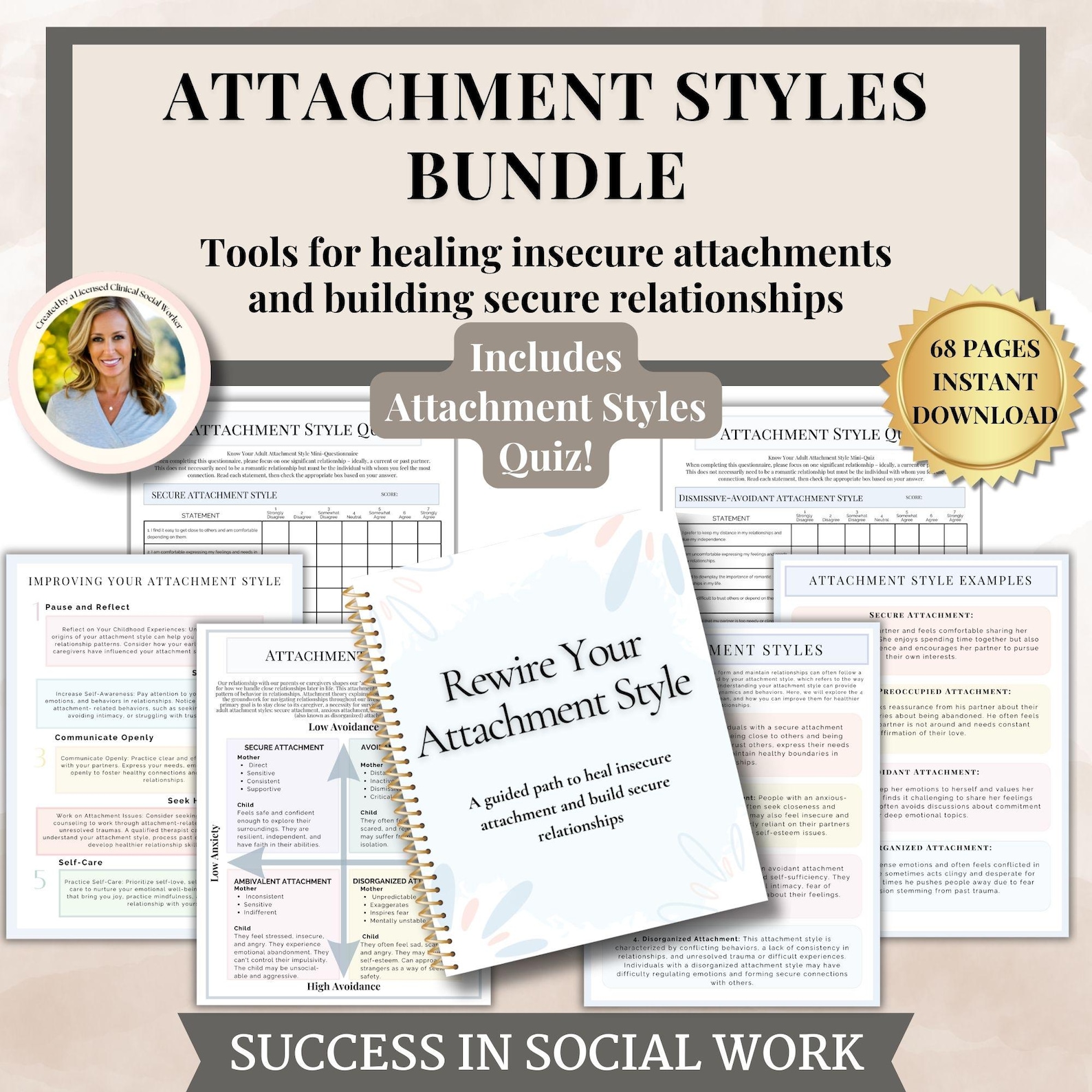 Rewire Your Attachment Style Therapy Workbook Attachment Theory Cheat ...