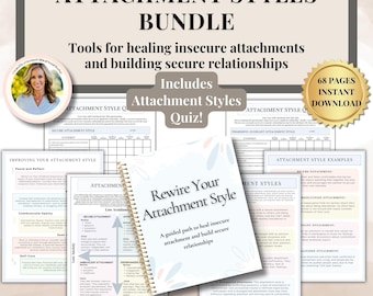 Rewire Your Attachment Style Therapy Workbook Attachment Theory Cheat Sheet adult attachment styles couples counseling attachment style quiz