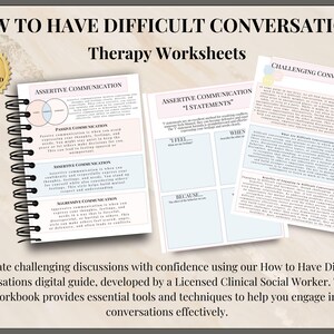How to Have Challenging Conversations Therapy Worksheets, Conversations ...