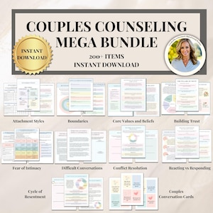 Pacchetto di risorse per la terapia di coppia, consulenza di coppia, strumenti di comunicazione, consulenza di coppia, reagire e rispondere alle domande, creazione di fiducia