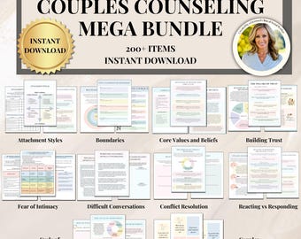 Couples Therapy Resource Bundle,Couples Counseling,Communication Tools Couples Counseling Reacting and Responding Questions Trust Building