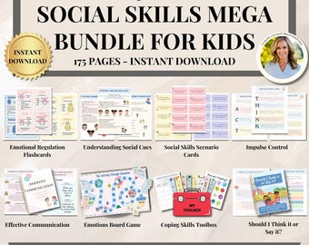 Social Skills Worksheets Bundle For Kids Teens Students Classroom Management Social Emotional Learning Worksheets Neurodiversity Autism Tool