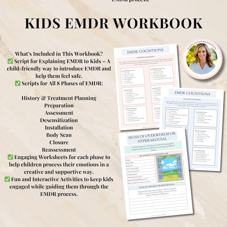 EMDR for Kids Therapist Toolkit, EMDR Workbook, Emdr Tools,emdr ...
