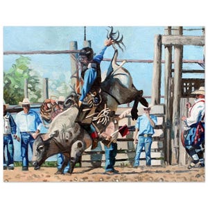 ¡Vamos a cabalgar! del artista Geoff Phillips 11x14″