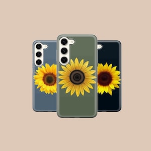 Sunflower Phone Case Summer Flower Cover for Samsung Galaxy S24 S23 FE S22 Pro S21 Ultra A25 A15, iPhone 15 14 13 12,Pixel 8 Pro 7A