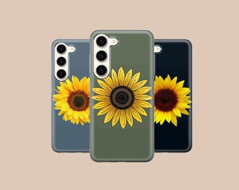 Sunflower Phone Case Summer Flower Cover for Samsung Galaxy S24 S23 FE S22 Pro S21 Ultra A25 A15, iPhone 15 14 13 12,Pixel 8 Pro 7A