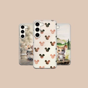Custodia per cellulare con pittura per amanti degli animali domestici Custodia per mouse per cartoni animati per Samsung Galaxy S24 S23 FE S22 Pro S21 Ultra A25 A15, iPhone 15 14 13 12, Pixel 8 Pro 7A