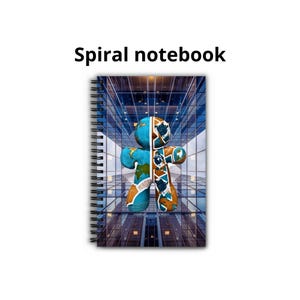 Spiralblock, gepunktete Seiten, Soft Cover Notizbuch, Spiralbindung