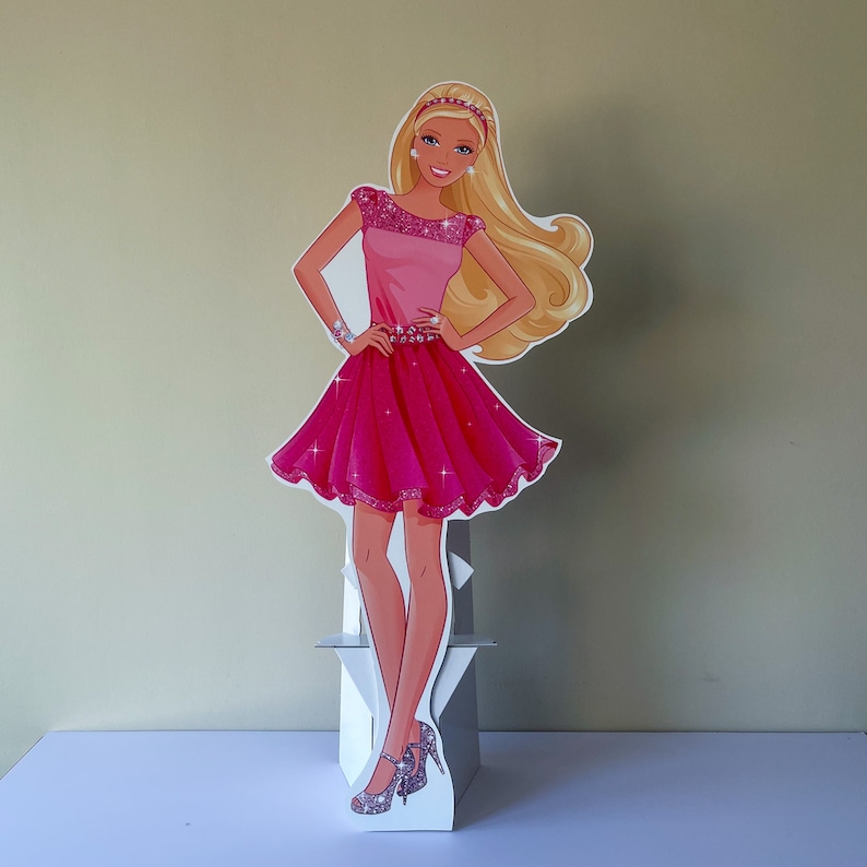 Barbie Birthday Party Props, Barbie Doll Birthday Centerpiece Standee, Barbie Birthday Party ...
