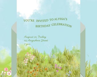 Add-on Digital invitation template