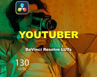 YOUTUBER LUTs (130) for DaVinci Resolve | Fast YouTube Color Grading