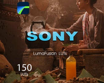 SONY LUTs for LumaFusion (150) | Cinematic Color Grading | .CUBE Film Look Pack