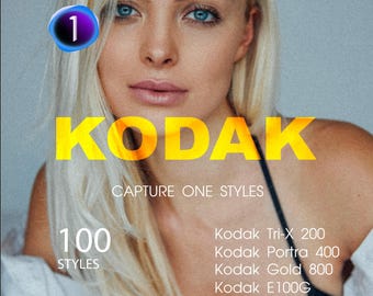 Kodak Film Styles for Capture One, Portra, Ektar, Tri-X (100+ Styles)