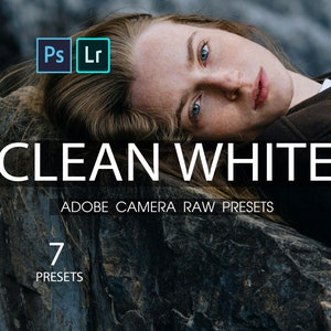 Camera RAW Presets Clean White, Camera Raw Filters, Photoshop Presets, ACR Presets, XMP Preset, Presets, Camera Raw Preset Packs