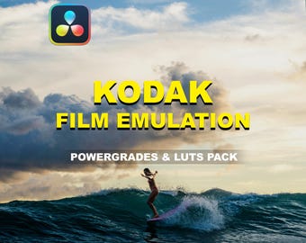 Kodak Film Emulation LUTs for DaVinci Resolve | PowerGrades + LUT Pack | Cine Look
