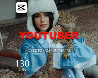 130 CapCut LUTs | Cinematic Color Grading Presets (Desktop .CUBE Digital Download)