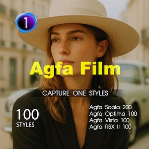 Estilos de película Agfa para Capture One (100+) – Scala 200 / Optima 100 / Vista 100 | .costylepack | presets C1