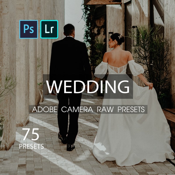 75 Camera Raw-Presets Hochzeit | Hochzeit Voreinstellungen | Desktop-Presets | Voreinstellungen photoshop | Voreinstellung XMP | Lightroom Voreinstellungen | Hochzeit