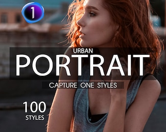 100 estilos de Capture One: paquete de retratos urbanos / .costylepack / C1 22+ / Compatible con tonos de piel