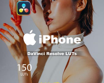 iPhone LUTs for DaVinci Resolve (150) | Apple Log + Rec709 | Cinematic Film Look .CUBE