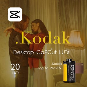 Kodak Film LUTs for CapCut Desktop – 20 .CUBE | Rec709 + LOG (S-Log3)