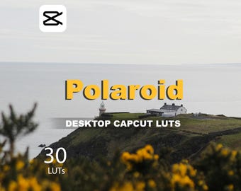 Polaroid LUTs for CapCut | Vintage Film Look, .CUBE Pack (Digital Download)