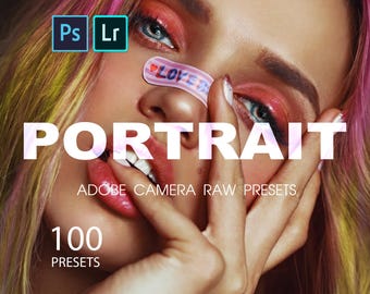 100 Portrait Presets, Camera Raw, Lightroom, XMP (Digital Download)