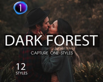 Dark Forest Capture One Styles, Moody Photo Presets (12 .costyle files)
