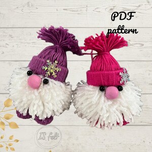 Gnomo da cucire senza fili, tutorial con foto. Crea il tuo gnomo da cucire, decorazione per l'albero di Capodanno. Modello per decorazioni natalizie.
