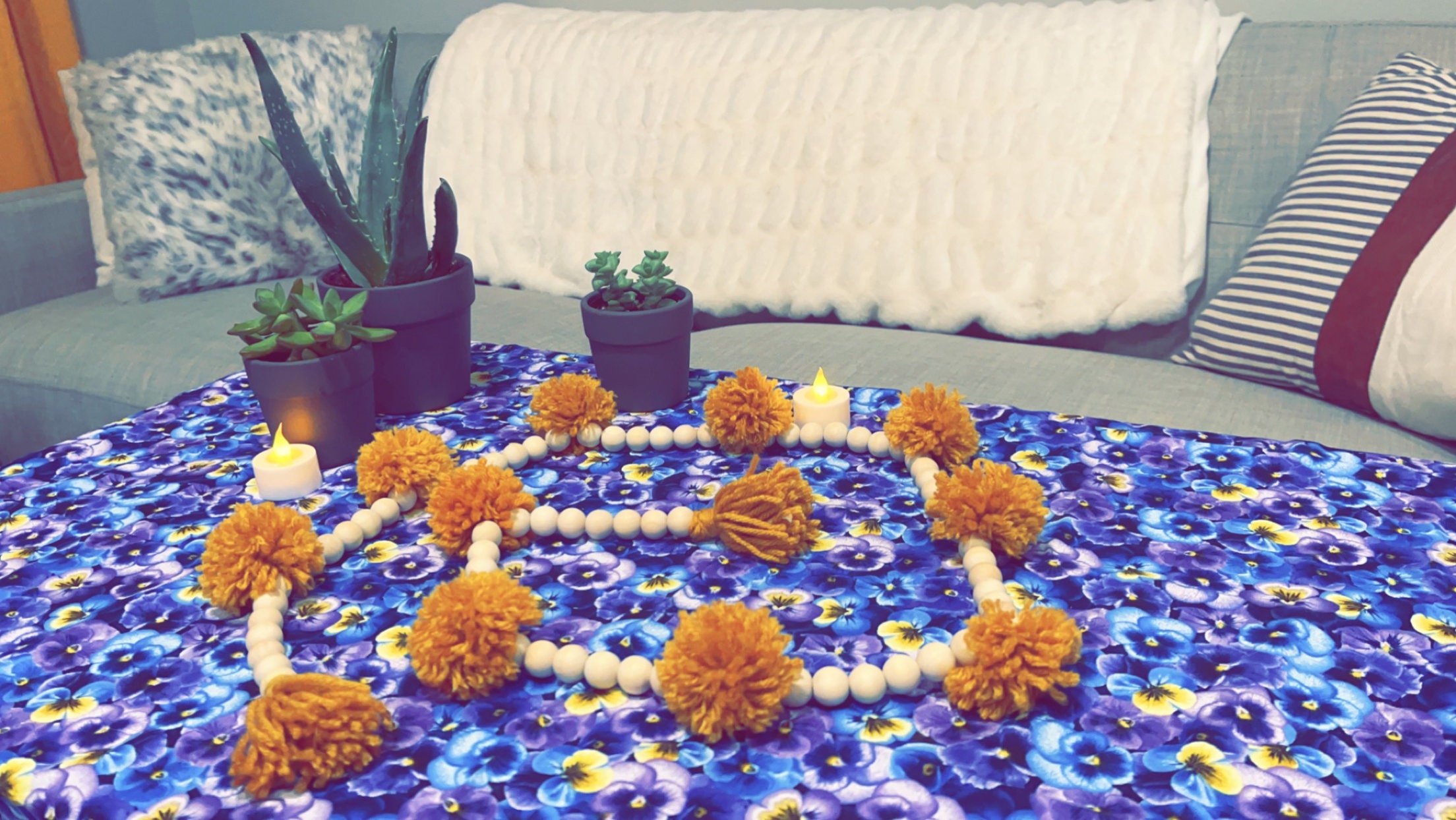 Bead & Marigold Garland