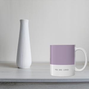 Personalized Minimalist Ceramic Coffee Mug | Custom Name Initial Mug With Simple Clean Design | Home Gift For Minimalist Aesthetic Lover