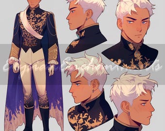 Adoptable - Nobleman Aristocrat Human Bishounen Anime Male, Unique Original Character Roleplaying Reference, Adopt Artwork