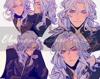 Adoptable - Nobleman Aristocrat Human Bishounen Anime Male, Unique Original Character Roleplaying Reference, Adopt Artwork