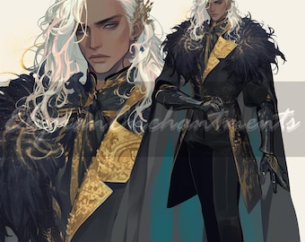 Adoptable - Nobleman Aristocrat Human Bishounen Anime Male, Unique Original Character Roleplaying Reference, Adopt Artwork