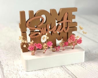 Paquete de decoración "Hogar, dulce hogar", trazador láser, archivo 3D SVG*PNG*3mf, tarjetas