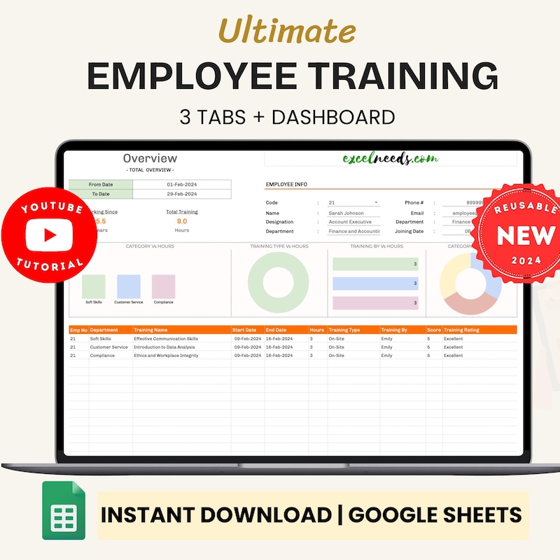 Employee Training Excel - Etsy
