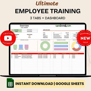 Mitarbeiterschulung-Tracker, Mitarbeiter-Fähigkeiten-Matrix-Vorlage, Google Sheets Personalplaner