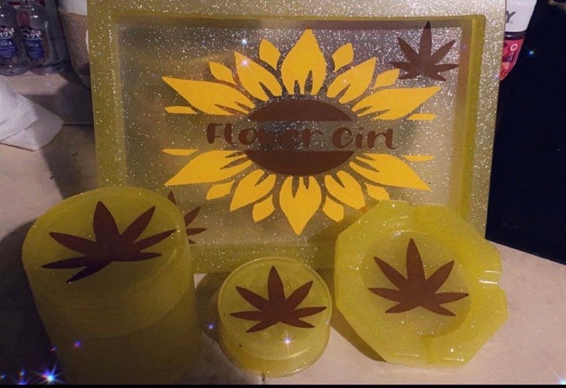 Large Rolling Tray Set Etsy