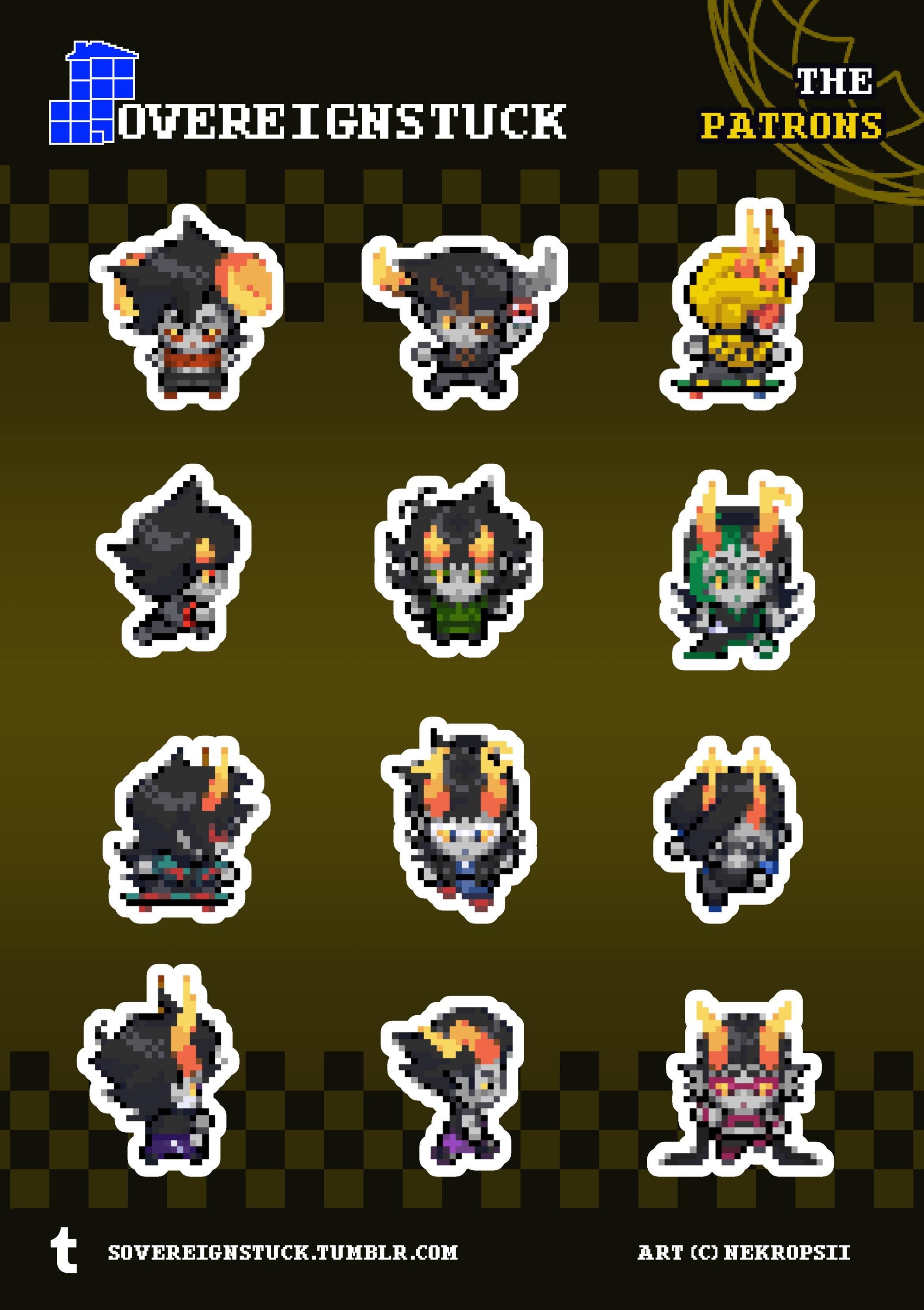 Sprite Sticker Pack (patrons) - Etsy