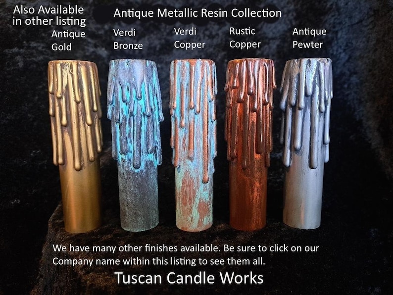Beeswax Chandelier Candle Cover: Edison E26 Socket Sleeve, Choose Height and Color image 10