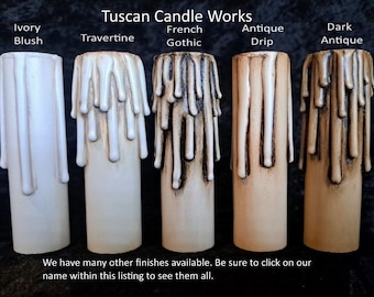 Handmade Resin Candle Cover: E26 Edison Base Chandelier Sleeve