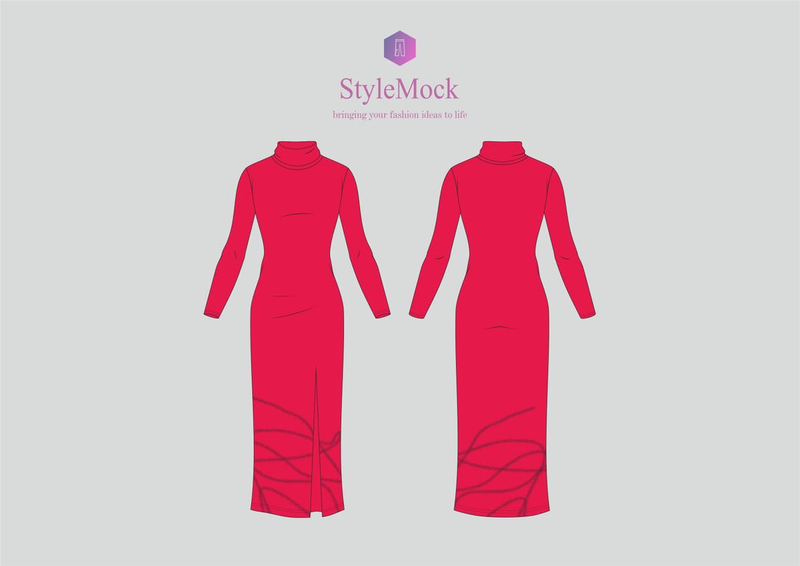 Sketch Bodycon Dress