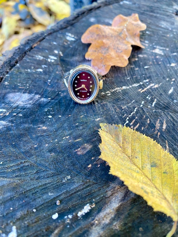 Working vintage watch ring. Watch ring "Chaika". … - image 1