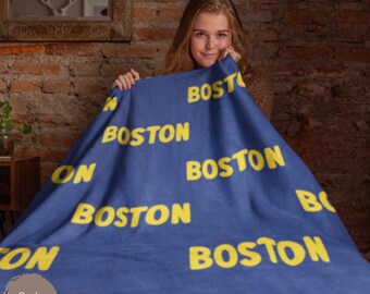 Boston Recovery Blanket For Marathoner, Cute Gift For Woman Runner, Boston Qualifier Warm Cover Up, BQ Man Woman Souvenir, In My Boston Era