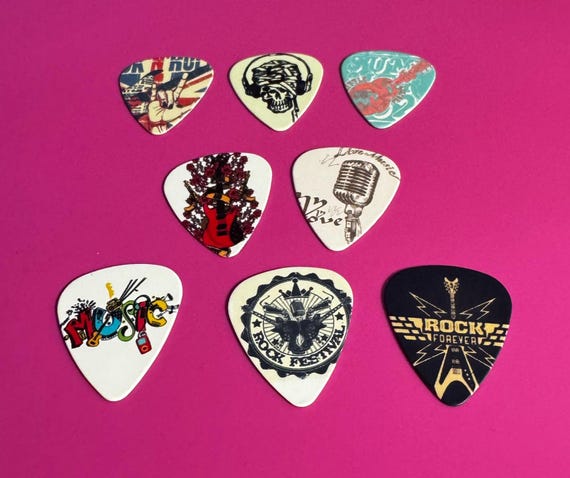 Plettro Chitarra Set 5 Plettri Per Chitarra Colorati - Spessore - Foto 7