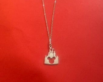 Mickey Mouse Castle Necklace - Disney Inspired Jewelry