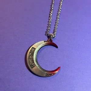 Marvel’s Moon Knight Marc Spector Crescent Dart Necklace - Moon Pendant